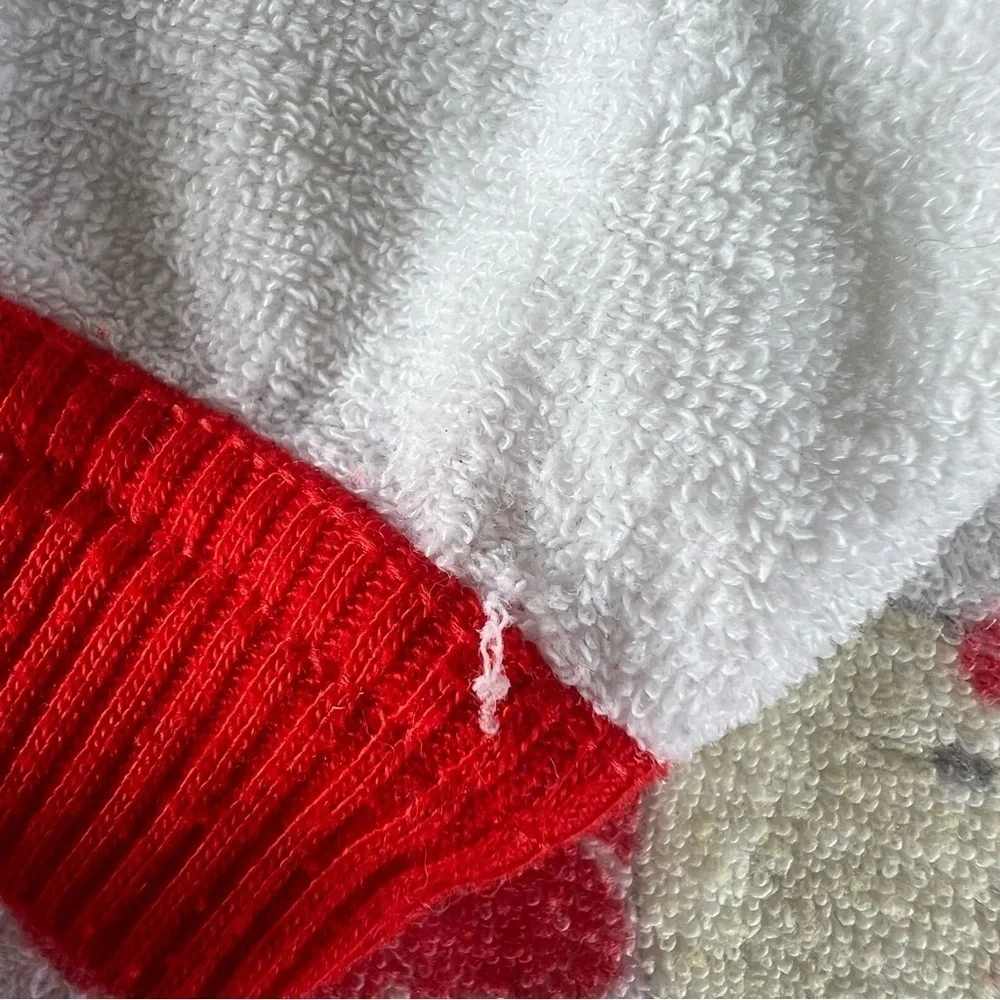 VTG Carter’s Christmas Bear Footed Sleeper Terrycloth Night Before Christmas Lrg